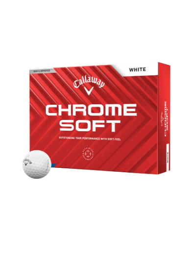 Callaway Chrome Soft Balti Golfo Kamuoliukai