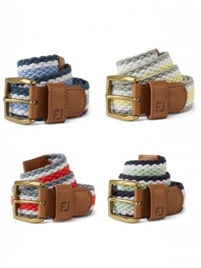 FootJoy braided multi-coloured men's golf belts