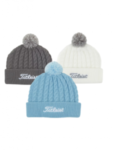 Titleist Cable Knit Pom Pom žieminė kepurė