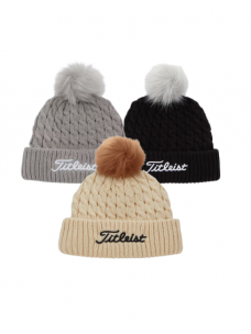 Titleist Cable Knit Pom Pom žieminė kepurė