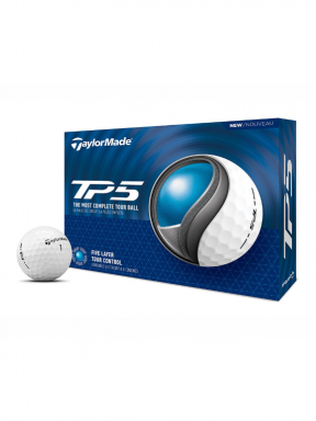 TaylorMade TP5 Balti golfo kamuoliukai