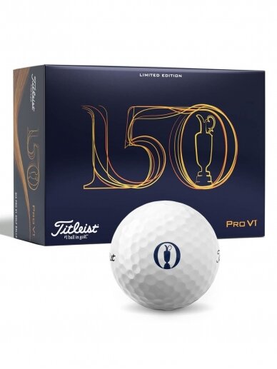 Titleist PRO V1 150th Open Championship golfo kamuoliukai (limited edition)