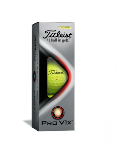 Titleist Pro V1X Geltoni golfo kamuoliukai 3