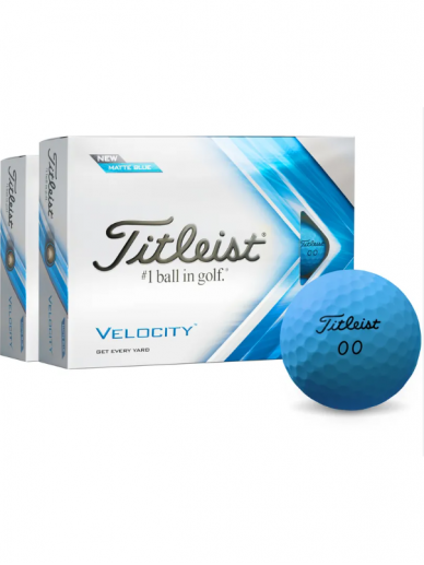 Titleist Velocity Mėlyni golfo kamuoliukai