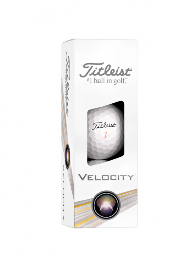 Titleist Velocity Balti golfo kamuoliukai 2